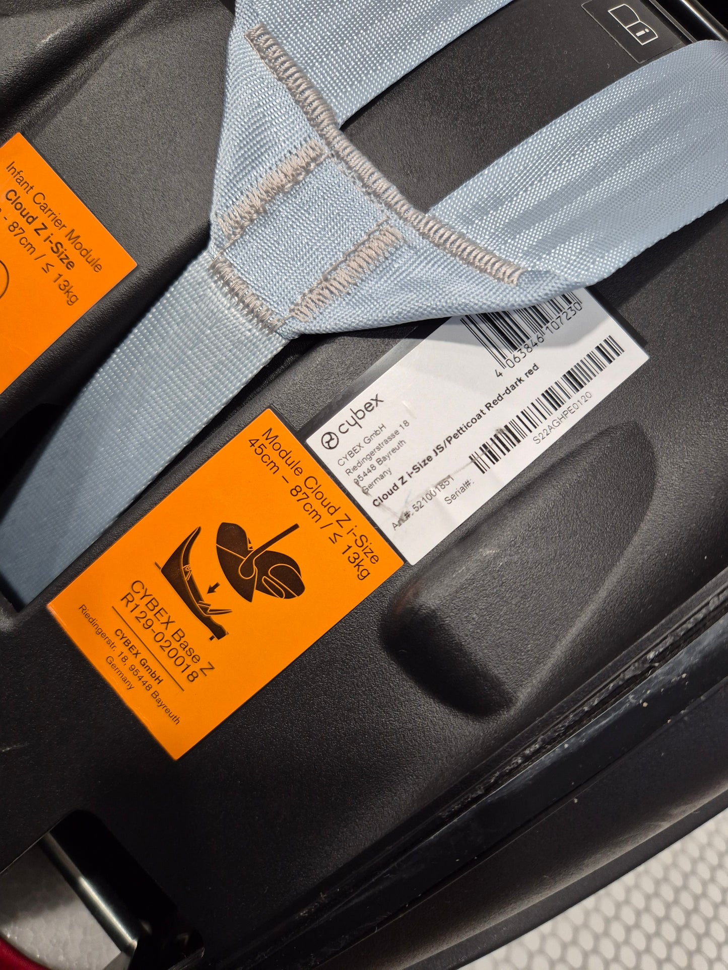 Cybex Cloud Z i-Size 0-13kg. kėdutė ir Base Z bazė.