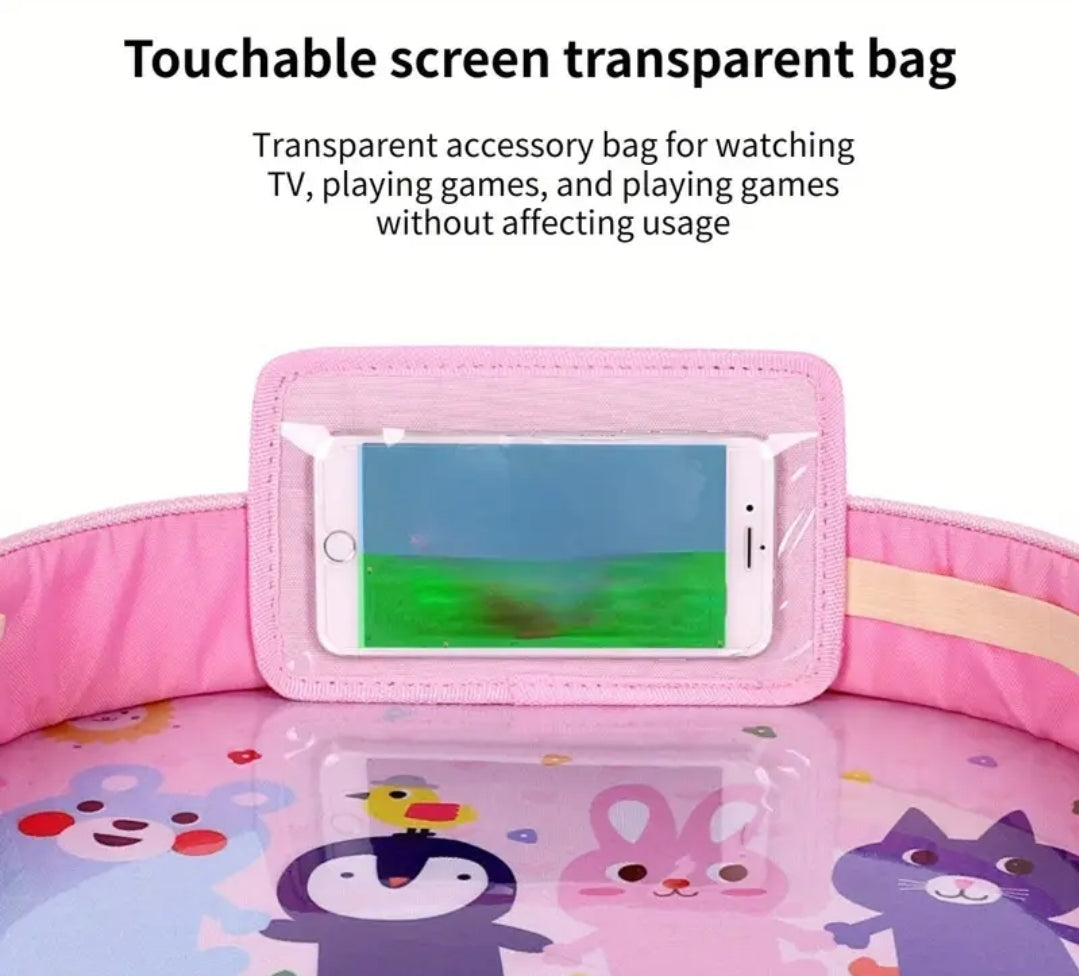 Automobilinės kėdutės stalelis. Mėlynas.