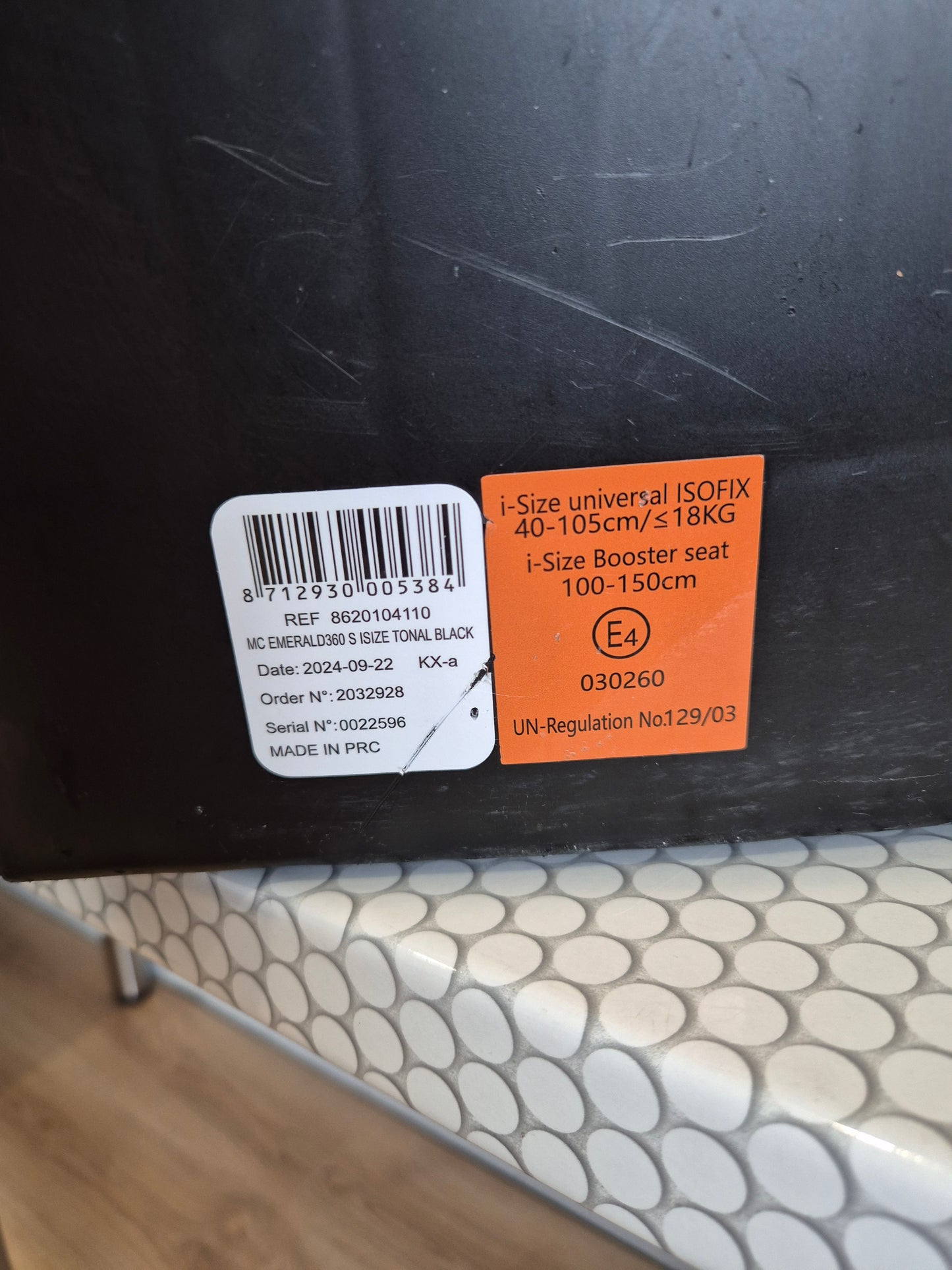 Maxi Cosi Emerald 360S 0-36kg.