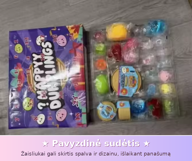 Squishy advento kalendorius – IŠANKSTINIS UŽSAKYMAS