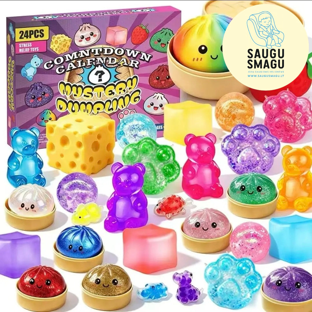 Squishy advento kalendorius – IŠANKSTINIS UŽSAKYMAS